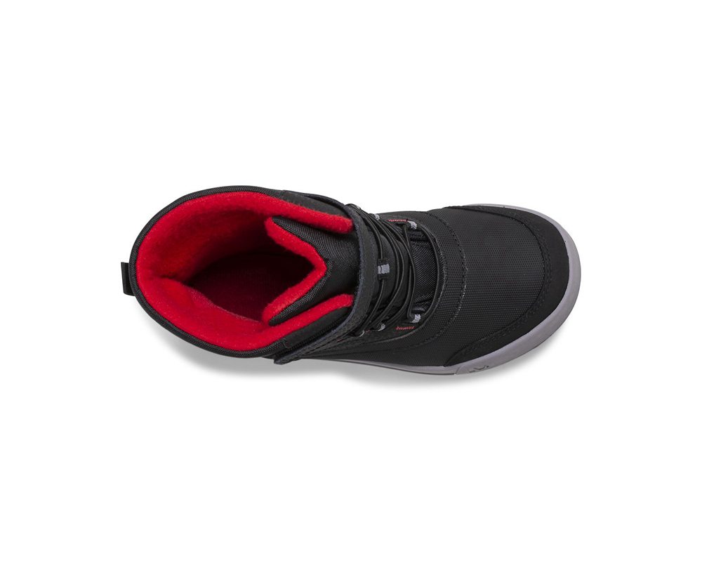 Merrell Boots Black/Grey/Red - Snow Storm Waterproof - Kids 42LTVGEJZ
